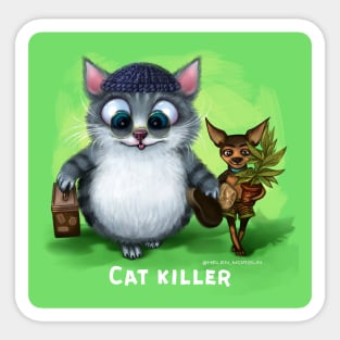 Cat Killer Sticker
